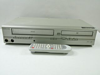 Emerson Ewd2004 Dvd Vcr Player Combo Vhs Recorder With Remote