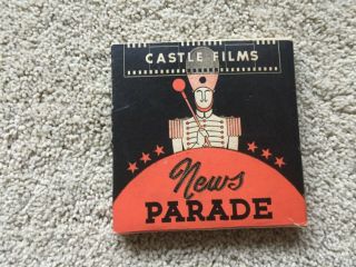 1940s Castle Films News Parade 8 Mm Wwii Axis Smashed In Africa Film - Rare
