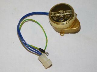Vtg 1974 Synchron Electric Clock Pear Shape Gearbox Motor 610 48v 60 Cy 3w Brass
