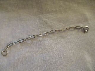 Vintage Sterling Silver Extender Up To 3 1/4 " Chain Adjustable