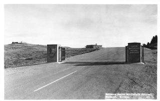 Vintage Rppc Entrance To Custer Battlefield National Monument Montana