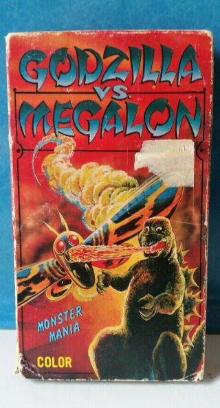 Vintage 1986 Vhs Godzilla Vs Megalon Monster Vs Monster Kistch Kaiju