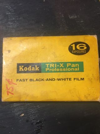 Kodak Vintage Tri - X Pan Black And White Film - Txp 520 - 2 1/4 X 3 1/4 Inches