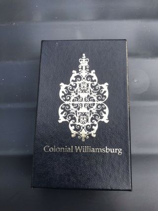 Colonial Williamsburg Foundation Vtg Ornament 1987 24 Kt Gold Finish Collectable