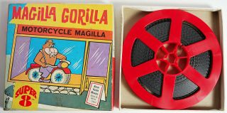 Magilla Gorilla - Vintage B/w Silent 8 Film - Motorcycle Magilla - Mg - 22