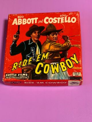 Abbott And Costello Ride ‘ Em Cowboy 8 Mm Film