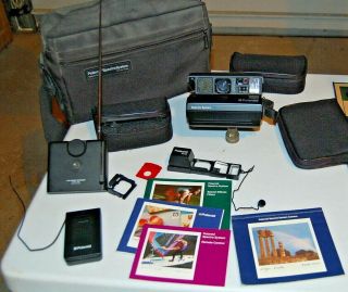 Polaroid Spectra System Camera W/special Effects Filters & Close Up Lens