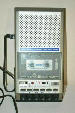 Ge Model 3 - 5158a Vintage Computer Program Data Cassette Recorder