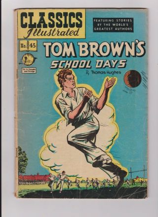 Vintage Classics Illustrated Comic Book Tom Brown School Days No Price