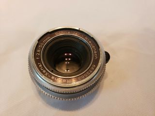Compur Schneider Kreuznach Retina Xenar F:2.  8/50mm Lens - West Germany