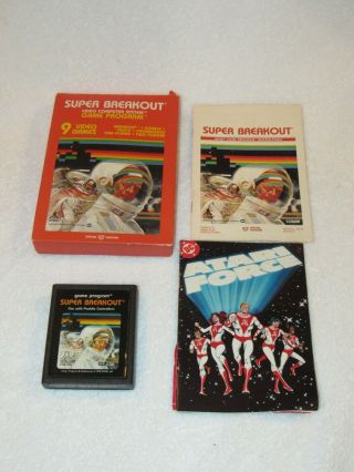 Vintage Atari 2600 Breakout Complete Boxed Game,