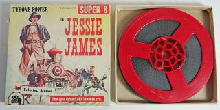 Jessie James - Vintage B/w Silent 8 Film - Tyrone Power - F21