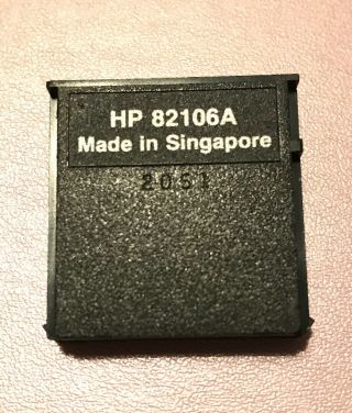 Hp 82106a Hewlett - Packard Memory Module For Hp - 41c Calculator Hp41c