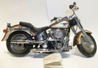 Franklin Fmpm Harley - Davidson 1998 Fatboy (some Broken Or Missing Parts)