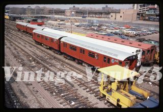 Orig Slide Nyc Subway Irt Nycta 9692 Kodachrome 7 Flushing 1984 Corona Yard