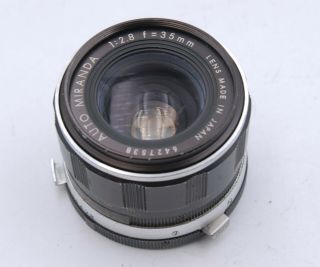 Auto Miranda 1:2.  8 F=35mm Wide Angle Lens