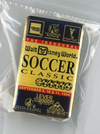 Soccer Pin - Walt Disney World Soccer Classic 1994 - Inaugural Badge