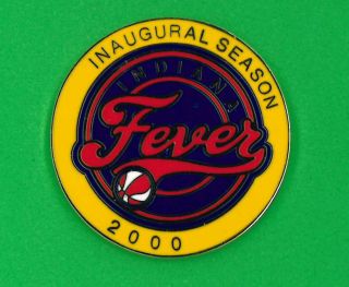 Wnba Basketball Pin - Indiana Fever - Inaugural Season 2000 - Badge
