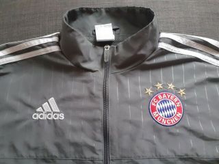 Adidas Bayern Munich Football Soccer Sweatshirt Track Jacket Mens Size M