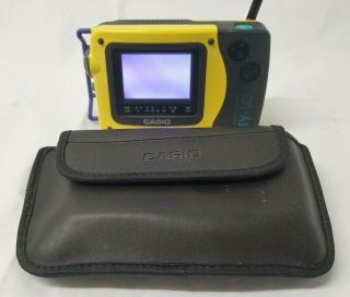 Casio Jy - 10 Handheld Color Tv 2.  3 " Lcd With Case