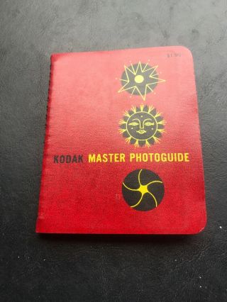 Eastman Kodak Master Photoguide Reference Book 1962 1st Edition