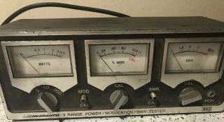 Vintage Radio Shack Micronta 3 Range Power Modulation Tester Equipment.