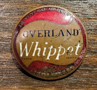 Willys Overland Whippit 1929 Radiator Car Emblem Enamel Porcelain Sign Badge