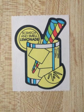 Vintage Mello Smellos Lemonade Scratch And Sniff Sticker Tough