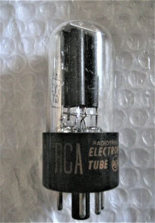 1 X Nos Nib 5y3gt Rca Black Plate Power Rectifier - 539c - 1950s