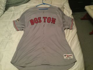 Majestic Boston Red Sox World Series 2007 Manny Ramirez Jersey Size 60 4xl Grey
