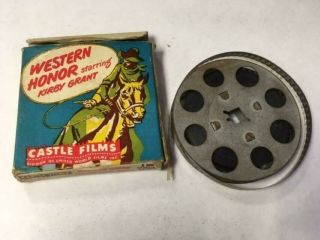 Vintage Antique Castle Films 8 Mm Film Movie Western Honor No.  557 Kirby Grant