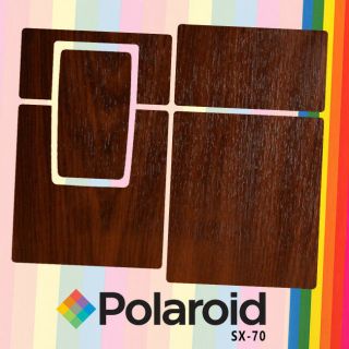 Polaroid Sx - 70 Vinyl Cover Skin - Darkwood - Pattern