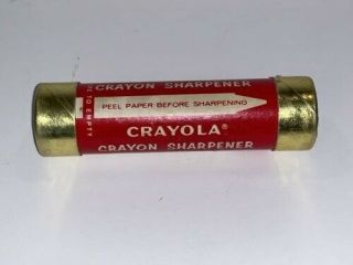 Vintage Crayola Crayon Cardboard Sharpener Tube