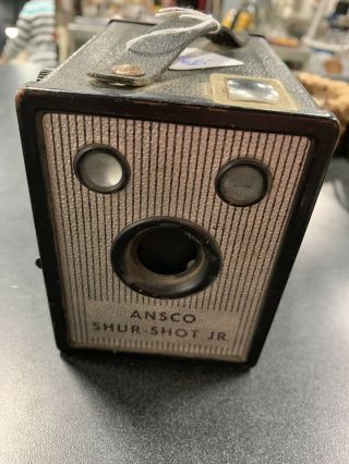 Vintage Agfa Ansco Shur - Shot Jr.  Box Camera Uses 120 (b2) Film