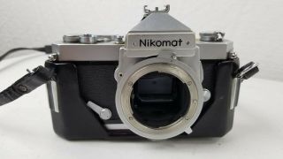 Vintage Nikomat Nikkormat 35mm Film Camera Body With Case