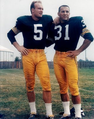 Jim Taylor & Paul Hornung 8x10 Photo Green Bay Packers Nfl Football Game