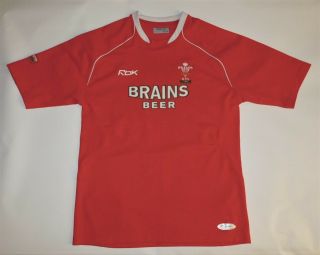 Official Wales Welsh National Rugby Union Team Cymru Reebok Jersey Shirt Men 