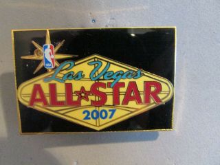 Nba All Star Game Las Vegas 2007 (pin Has Flashing Light On The Star)