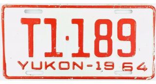 Nos 1964 Yukon Territory Truck License Plate 1 - 189