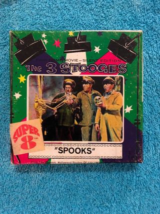 3 Stooges " Spooks " 8 Film 8mm Silent Edition