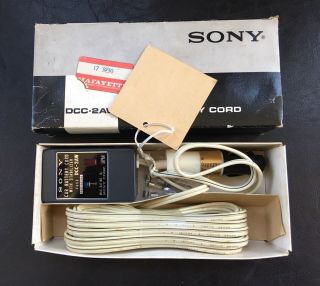 Vintage Sony Car Battery Cord Dcc - 2aw For Sony Crf - 230,  Crf - 5100,  Crf - 150,  Crf - 160