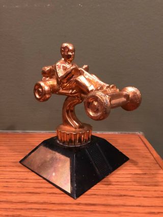 Vintage Gilt Gold Go Cart Kart Racing Trophy