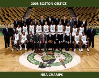 2008 Boston Celtics 8x10 Team Photo Basketball Picture Nba World Champs