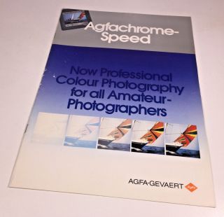 An A4 Sales Brochure For The Agfachrome Speed Colour Printing System From 1980s
