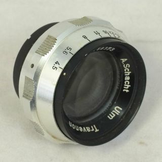Vintage A.  Schacht Travenon 13.  5cm 135mm F/4.  5 Enlarging Lens