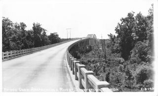 Vintage Rppc Bridge Over Apapachicola River Blountstown Florida Photo Postcard