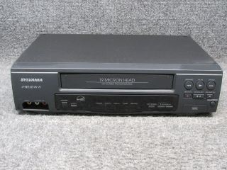 Sylvania Srv196 Vcr Video Cassette Recorder Vhs Tape Player No Remote
