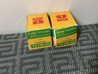 2 Kodak Tri - X Pan B&w Print Film Expired Tx 135 - 20