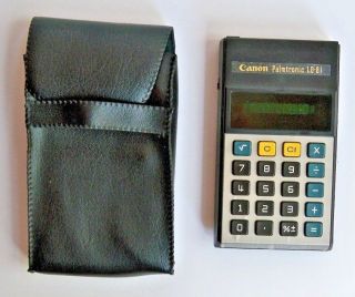 Vintage Canon Palmtronic Ld - 81 Calculator W/case