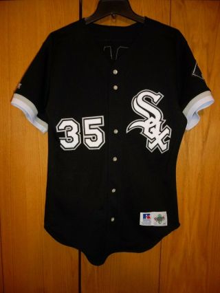 Vintage Chicago White Sox Frank Thomas 35 Mens Size 44 Sewn Baseball Jersey